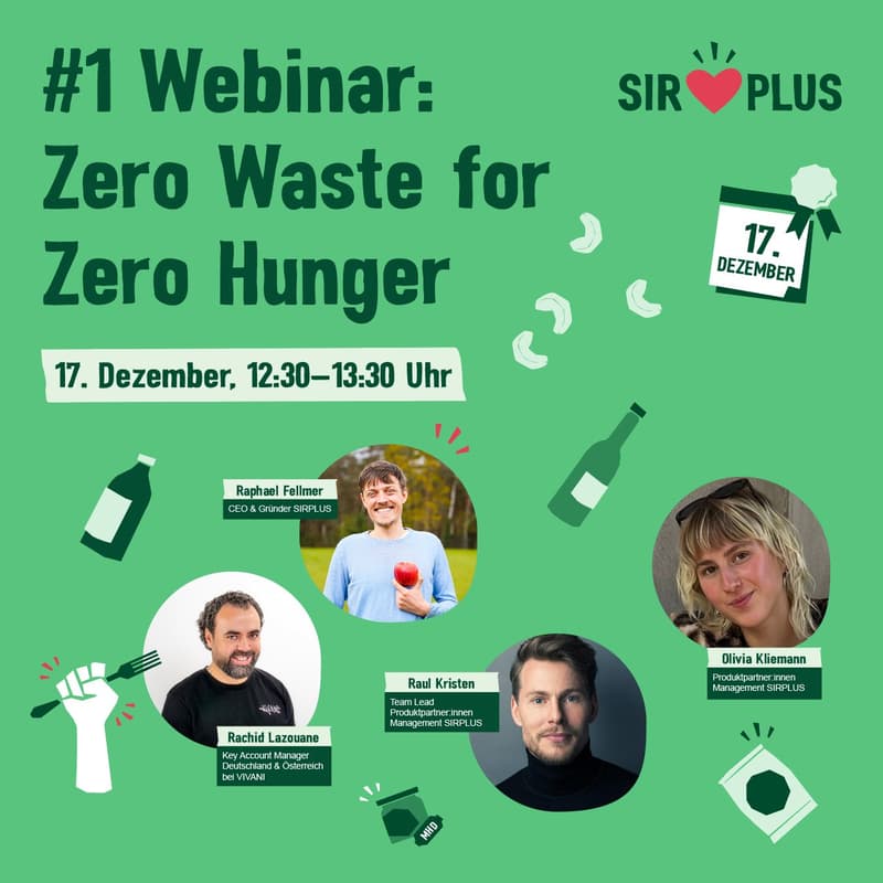 Cover Image for SIRPLUS Partner:innen-Webinar: Lebensmittel retten, Verantwortung zeigen und Markenimage und -Reichweite stärken