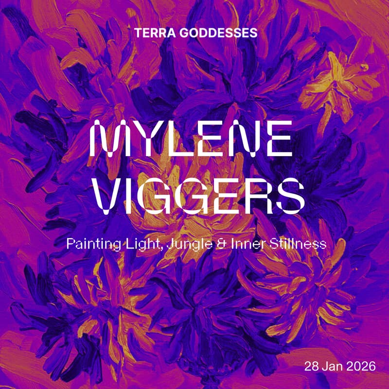 Cover Image for Terra Goddess Spotlight: Mylène Viggers – Painting Light, Jungle & Inner Stillness