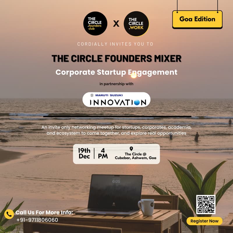 Cover Image for The Circle Founders Mixer | Goa Edition