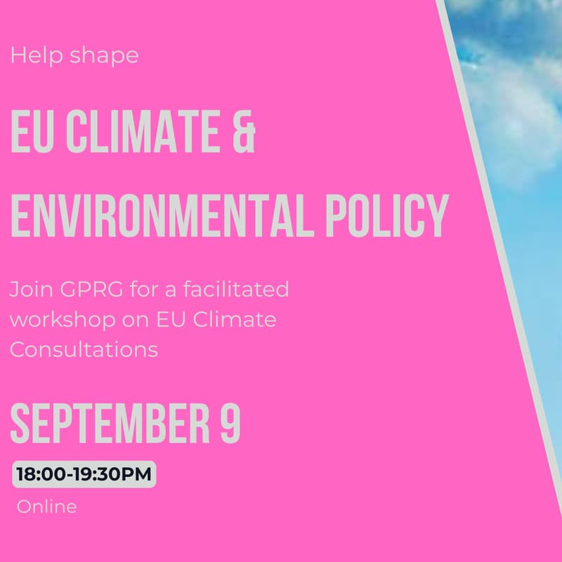 Cover Image for Help Shape EU Climate and Environmental Policy