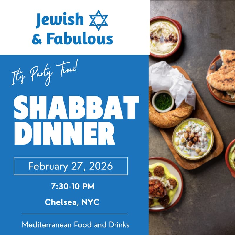 Cover Image for Jewish and Fabulous Mediterranean Shabbat Dinner