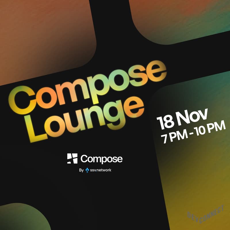 Cover Image for Compose Lounge | An evening soiree by Compose and SSV Network 🪩