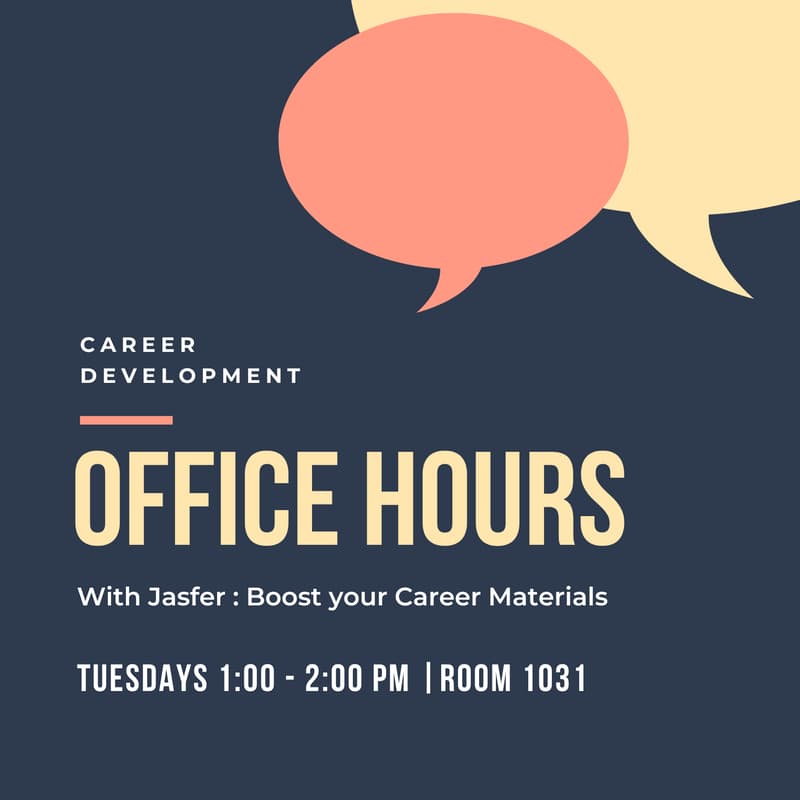 Cover Image for Office Hours with Jasfer : Boost your Career Materials