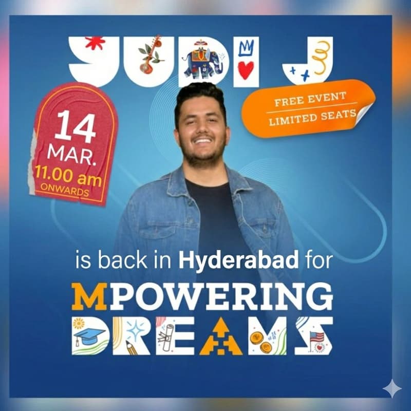 Cover Image for MPOWERING Dreams x Yudi J Hyderabad (Study In USA 2026/2027)