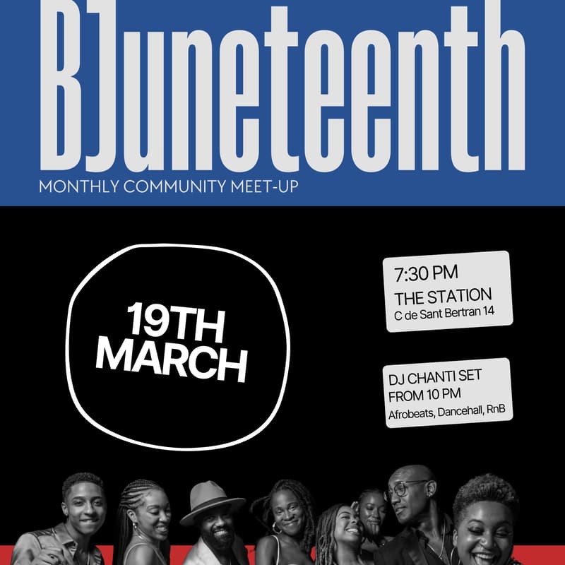 B Juneteenth March event poster