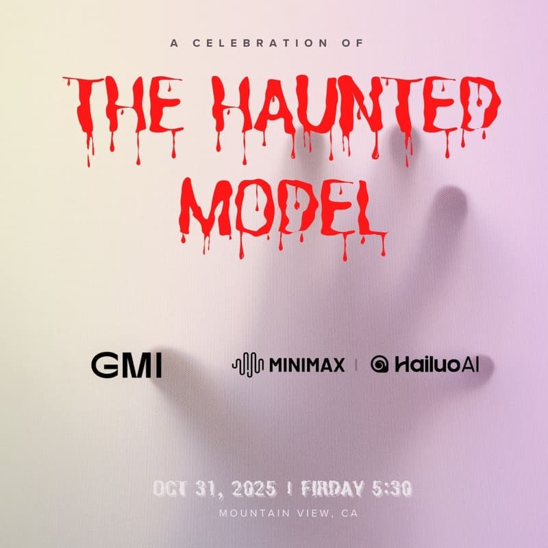 Cover Image for AIGC Halloween Mixer by GMI Cloud × MiniMax/Hailuo AI (receive $100 credits)