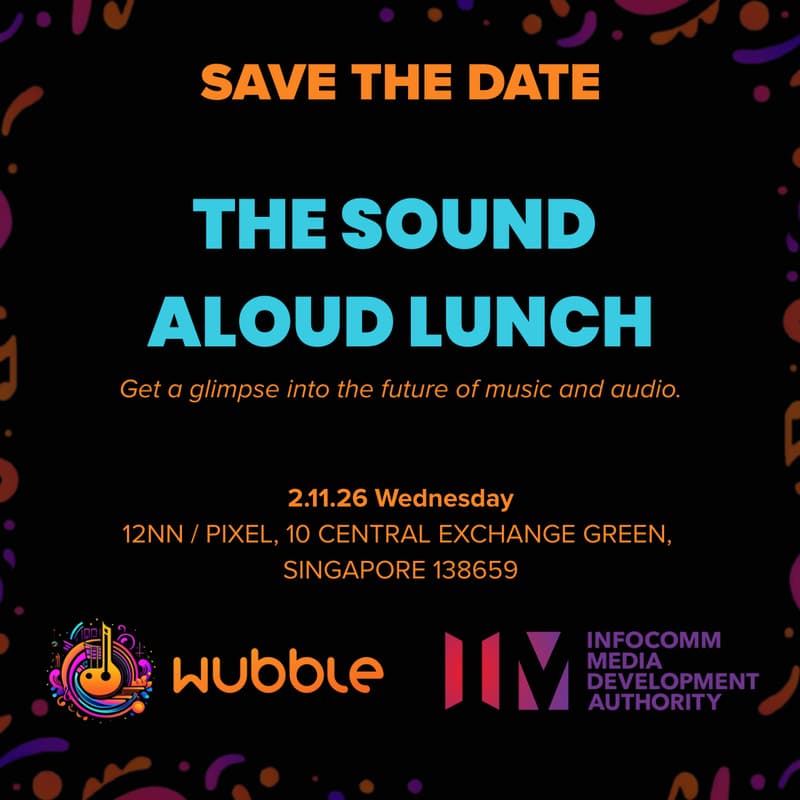 Cover Image for [SAVE THE DATE] Wubble x IMDA: The Sound Aloud Lunch
