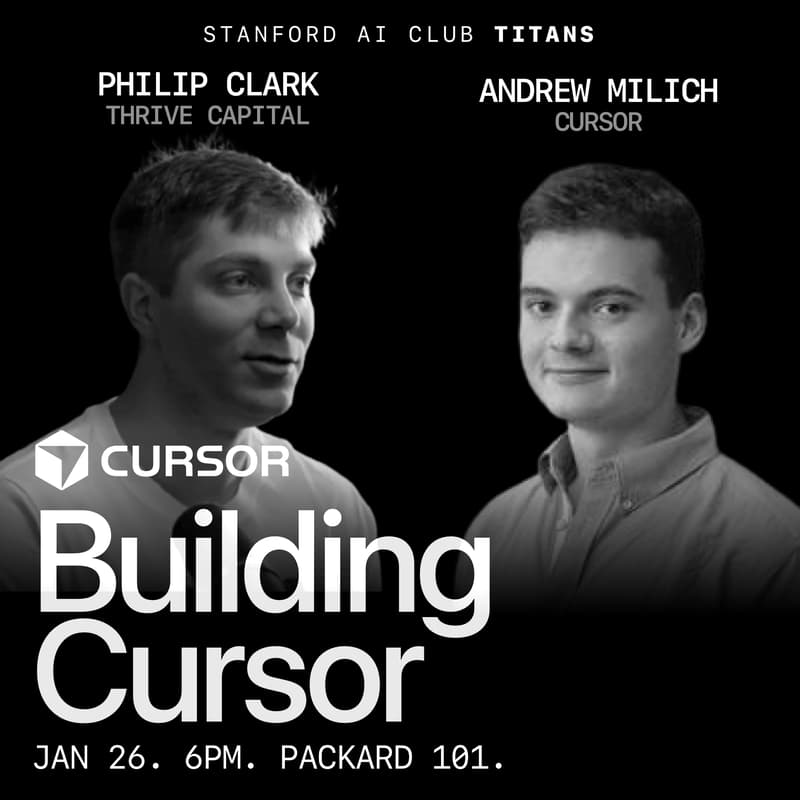 Cover Image for Andrew Milich (Head of Eng/Product, Cursor), Philip Clark (Partner, Thrive Capital)
