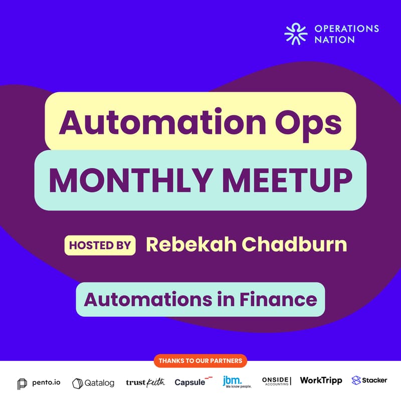 Cover Image for Automation Ops Monthly Meetup
