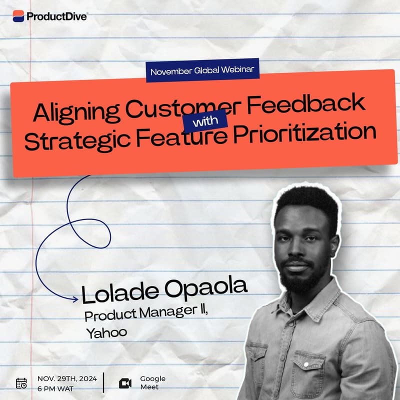Cover Image for ProductDive Global Webinar (November)
