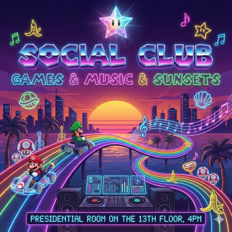 Cover Image for Social Club - Games, Music, Sunsets