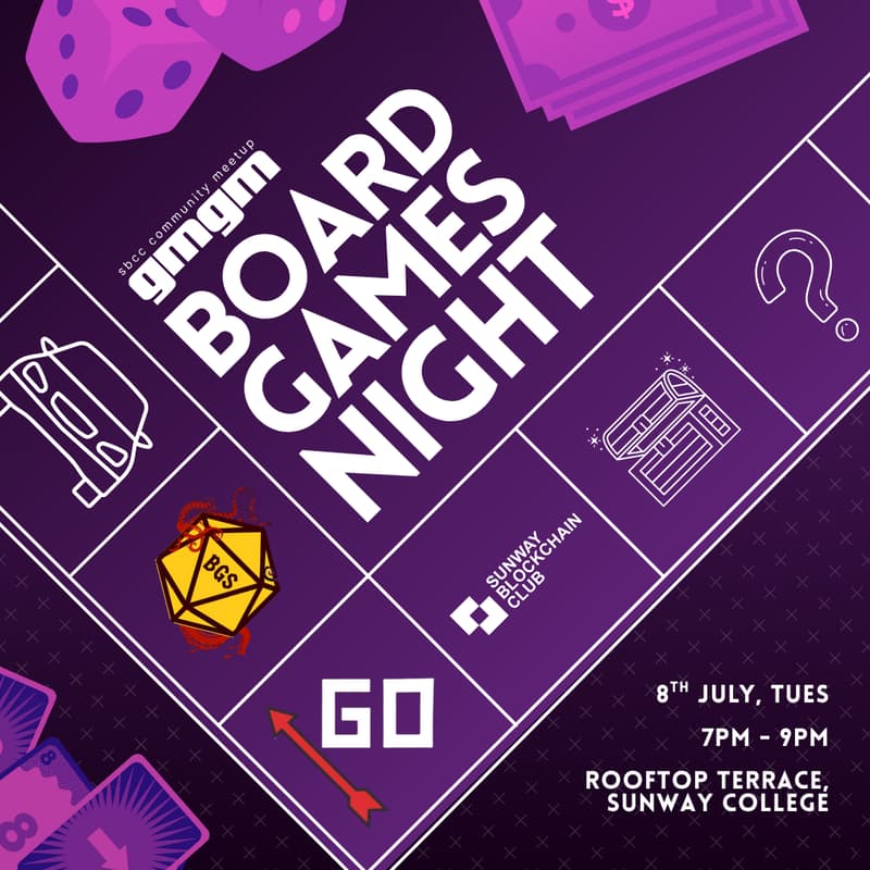Cover Image for GMGM Board Game Night with Sunway BGS