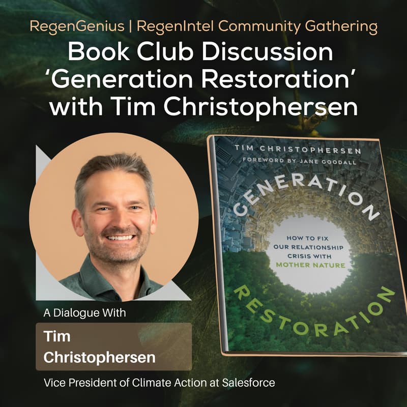 Cover Image for Book Club Discussion: ‘Generation Restoration’ with Tim Christophersen