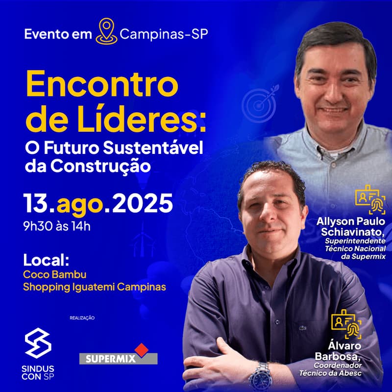 Imagem de capa para Encontro de Líderes: O Futuro Sustentável da Construção em CAMPINAS