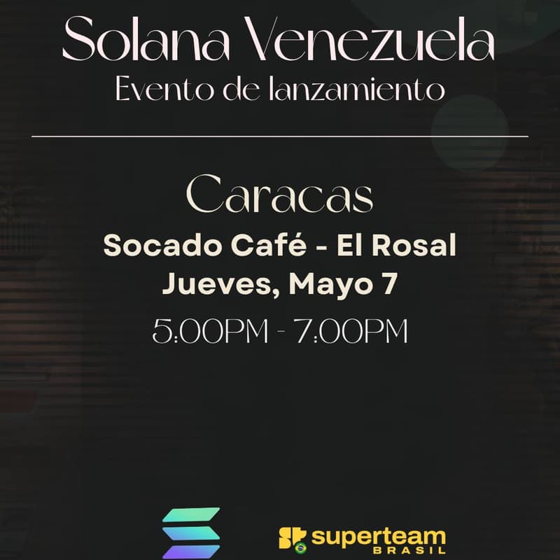 Cover Image for Solana Venezuela - Evento de lanzamiento