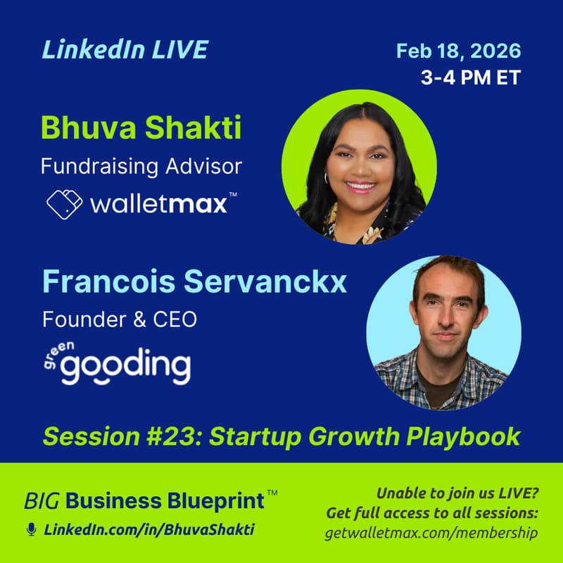 Cover Image for Startup Growth Playbook Interview: Bhuva Shakti and Francois Servranckx