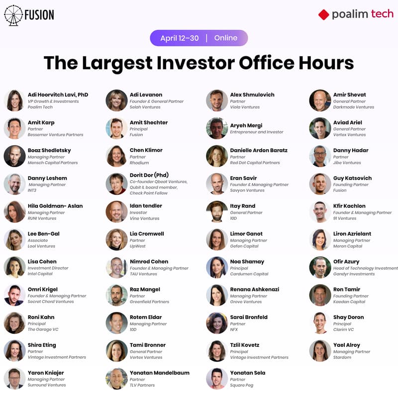 Cover Image for The Largest Israeli Investor Office Hours