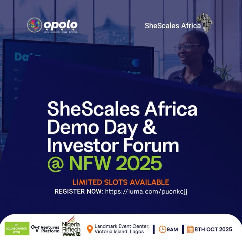 Cover Image for SheScales Africa Demo Day & Investor Forum | NFW 2025