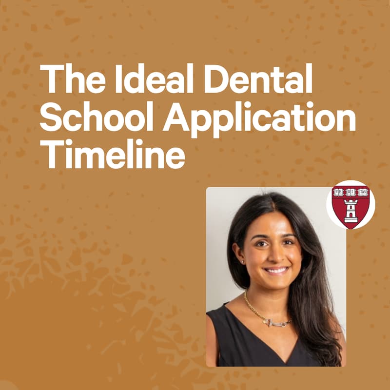 Cover Image for The Ideal Dental School Application Timeline
