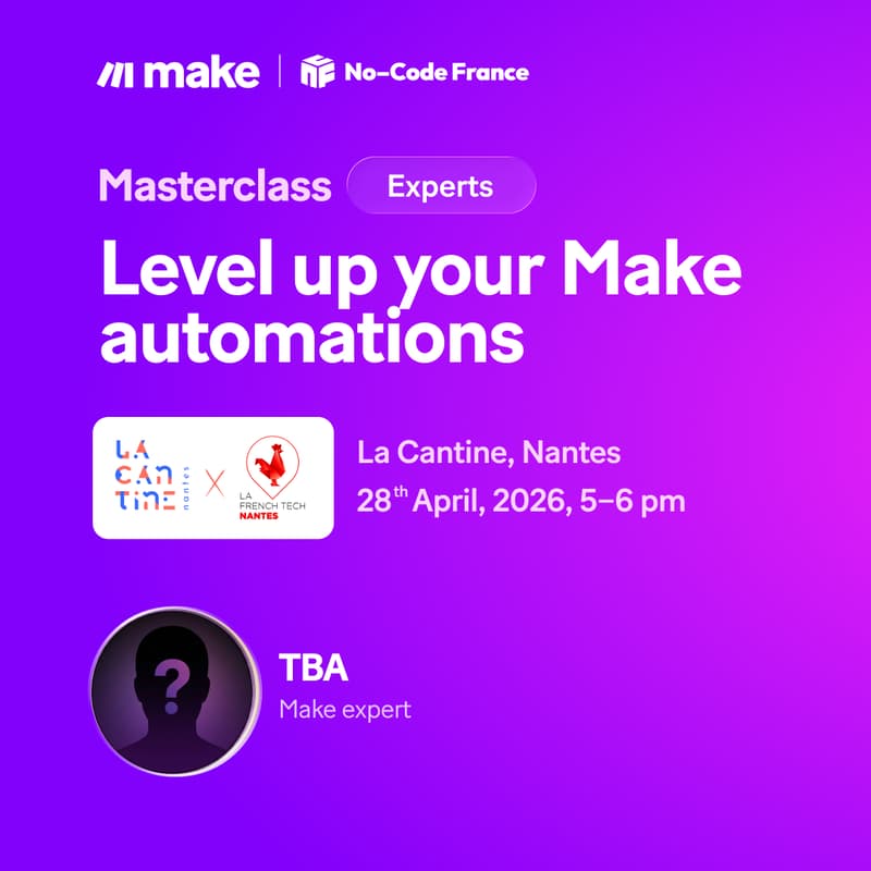 Cover Image for [Masterclass]: how to level up your Make automations