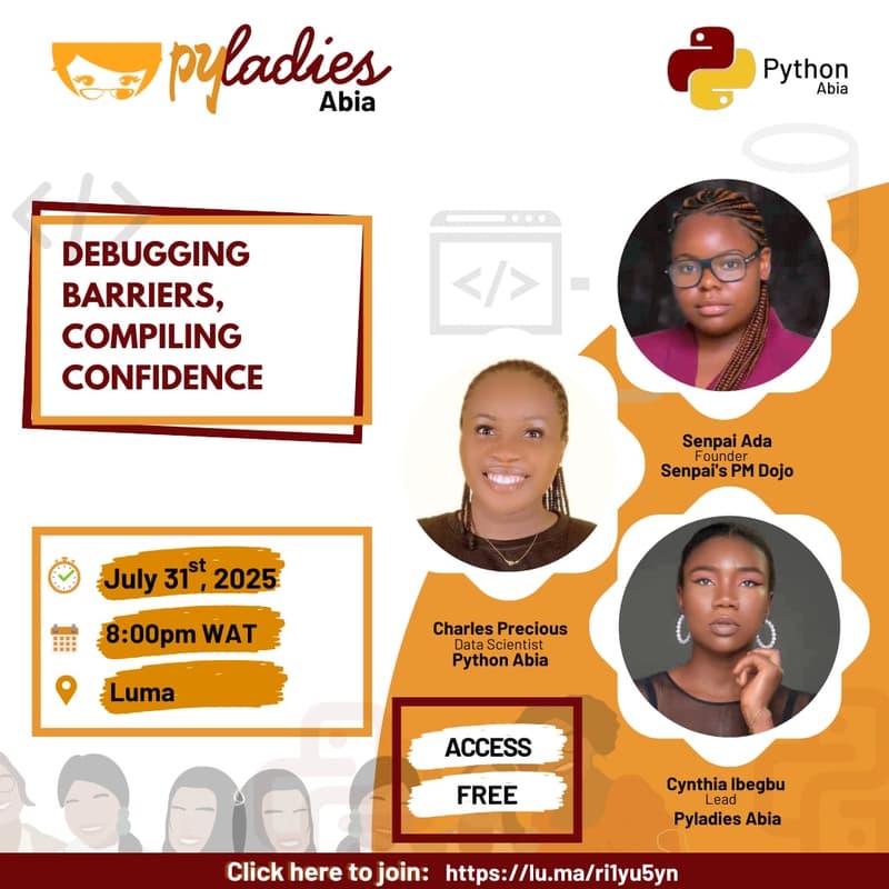 Cover Image for PyLadies  Fireside Hangout: Debugging Barriers, Compiling Confidence