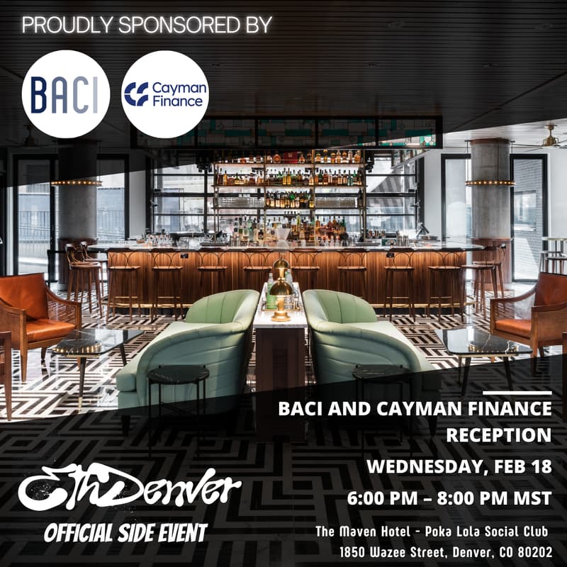 Cover Image for BACI & Cayman Finance Reception at ETH Denver 2026