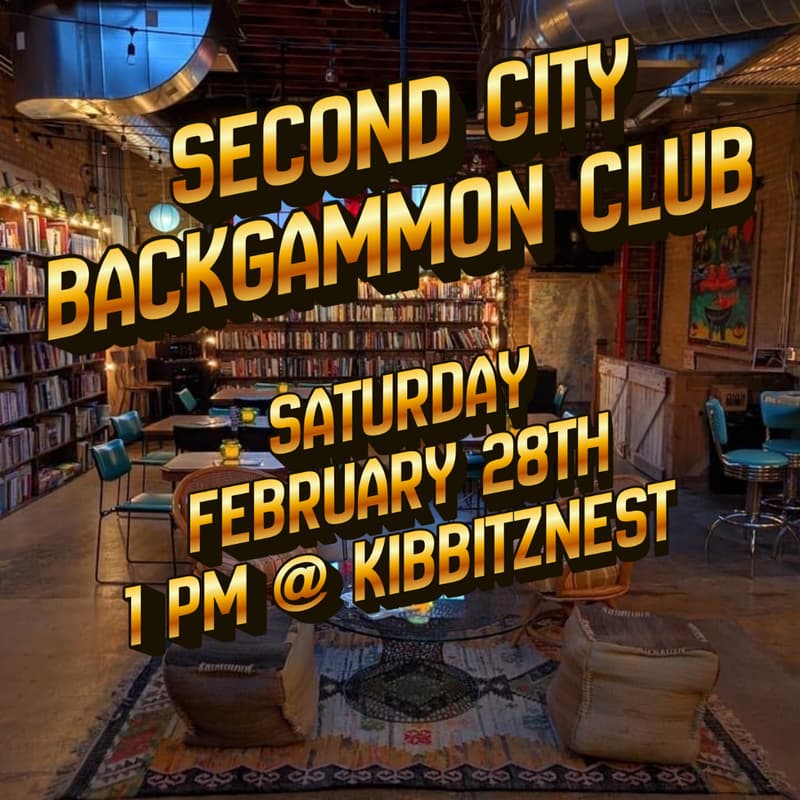 Cover Image for Backgammon Social @ kibbitznest books, brews & blarney
