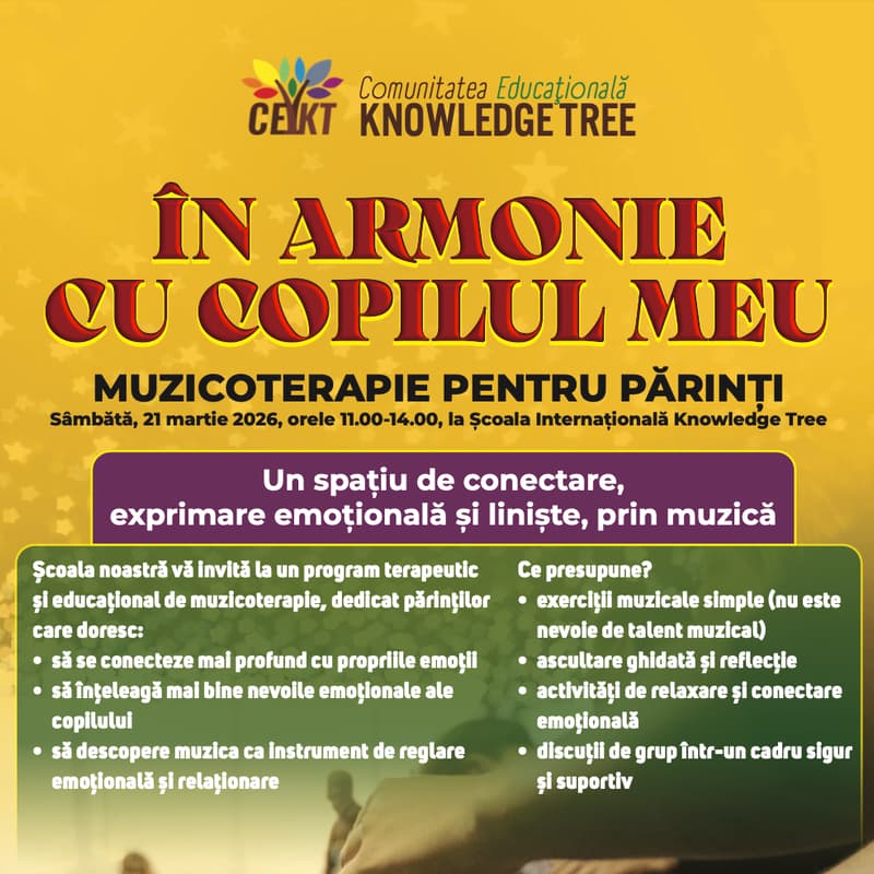 Cover Image for În armonie cu copilul meu - atelier de muzicoterapie pentru părinți