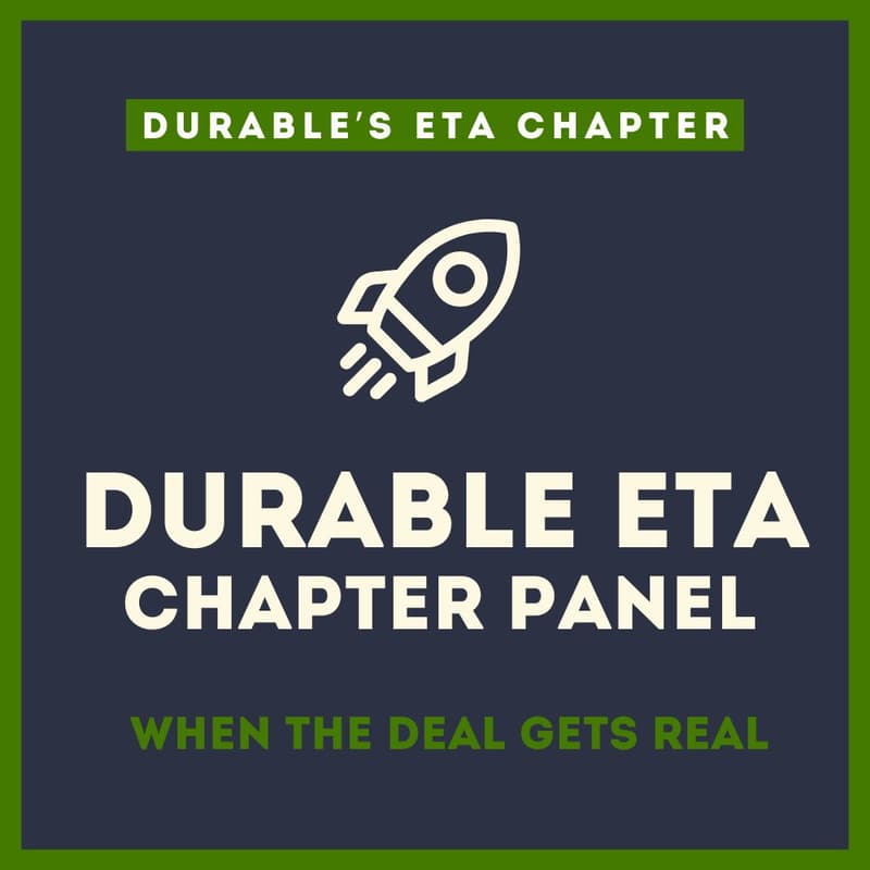 Cover Image for Durable ETA Chapter Panel: When the Deal Gets Real