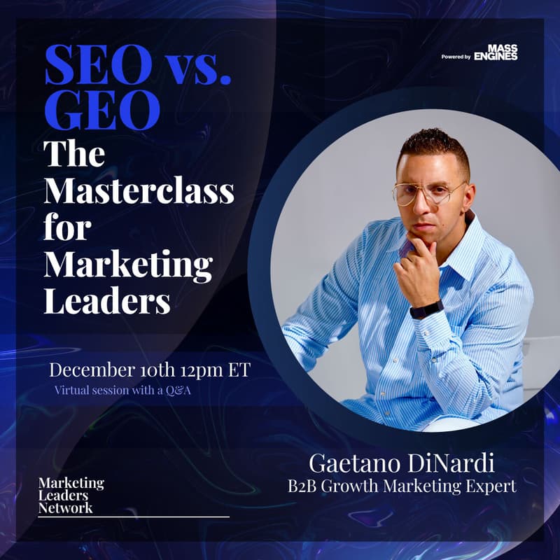 Cover Image for SEO vs GEO: A Masterclass for Marketing Leaders
