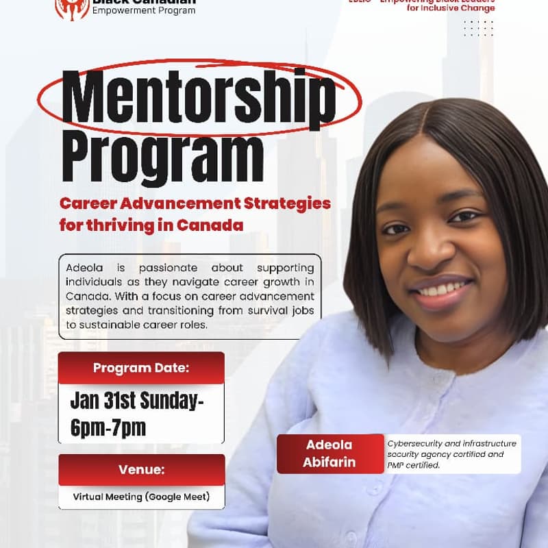 Cover Image for Mentorship Program: Career Advancement Strategies for Thriving in Canada