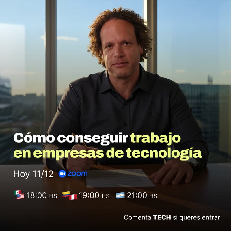 Cover Image for Andrés Bilbao: Como encontrar trabajo y ser exitoso en Tecnologia