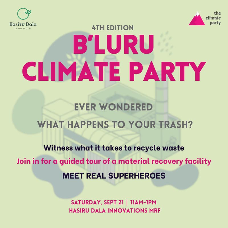 Cover Image for Bengaluru Climate Party | Material Recovery Facility tour