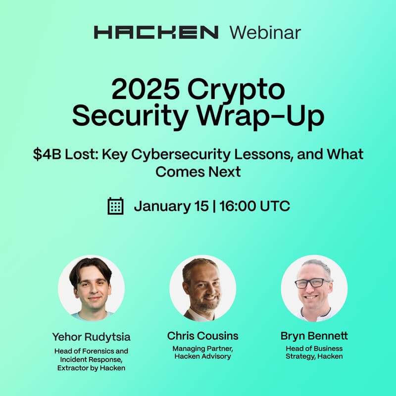 Cover Image for 2025 Crypto Security Wrap-Up | Webinar