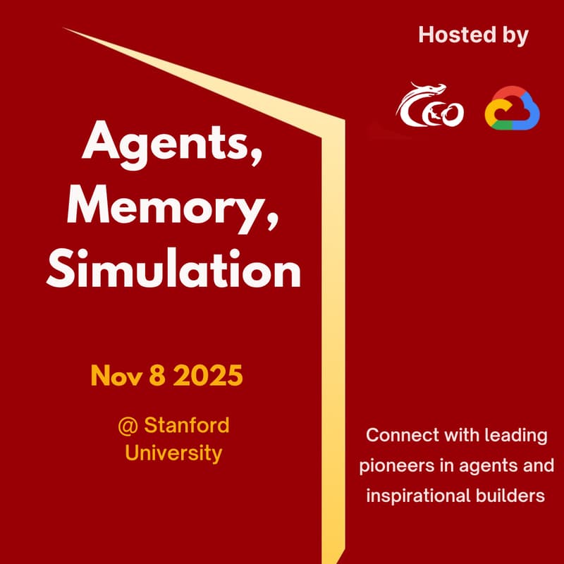 Cover Image for Agents, Memory, and Simulation @ Stanford powered By Google Cloud