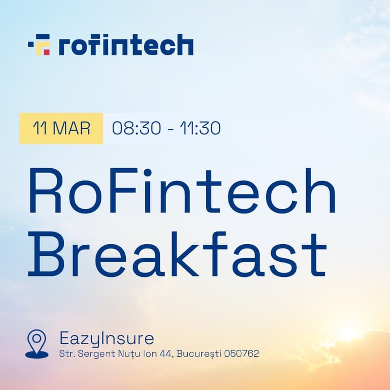 Cover Image for RoFintech Breakfast | Hosted by Eazy Insure