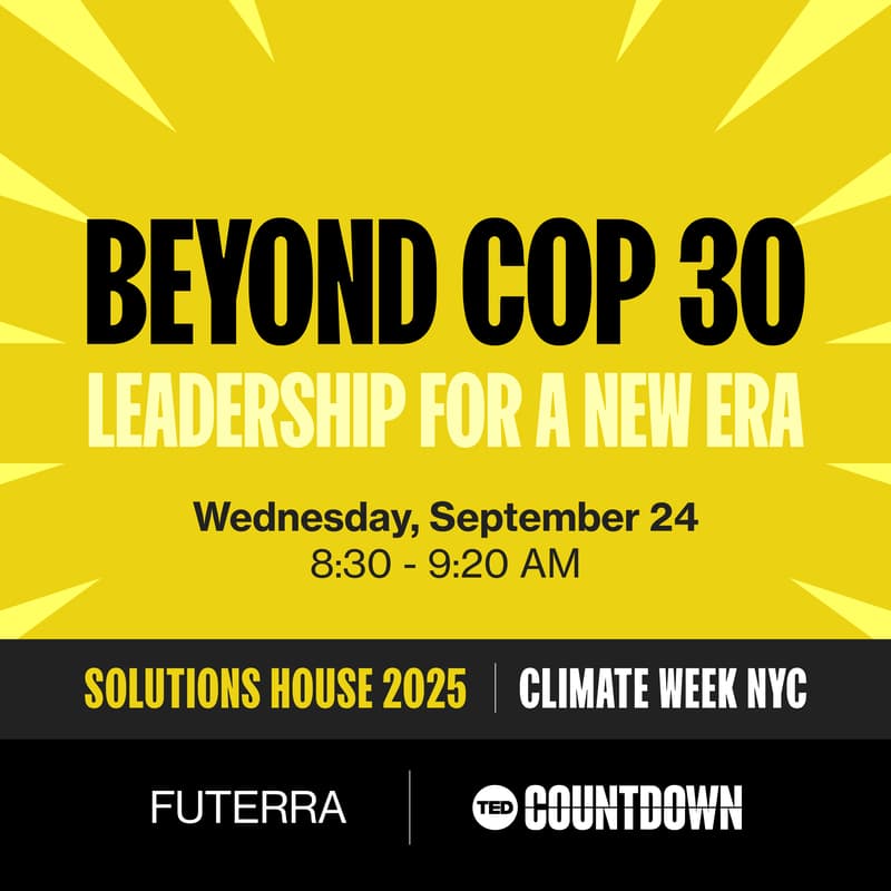 Cover Image for Beyond COP 30: Leadership for a new era