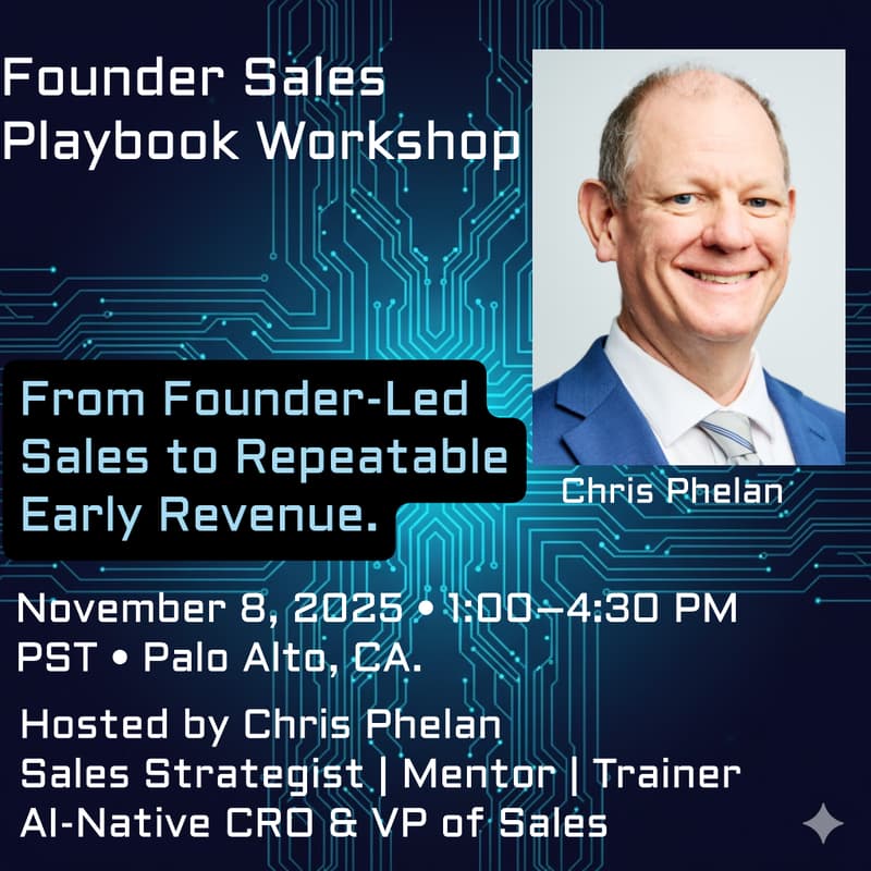 Cover Image for Founder Sales Playbook Workshop โ Founder-led sales for AI startups