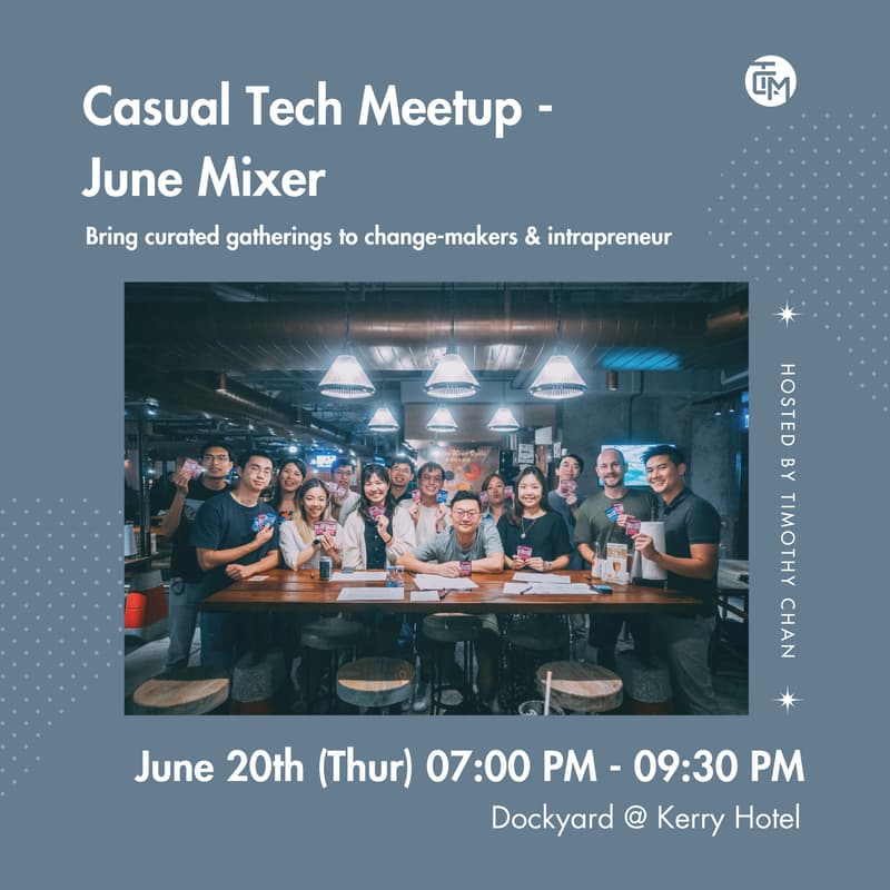 Cover Image for Casual Tech Meetup -  June Mixer