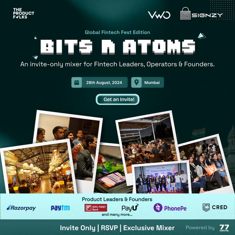 Cover Image for Bits n Atoms (GFF Edition) ft. Signzy x VWO x The Product Folks