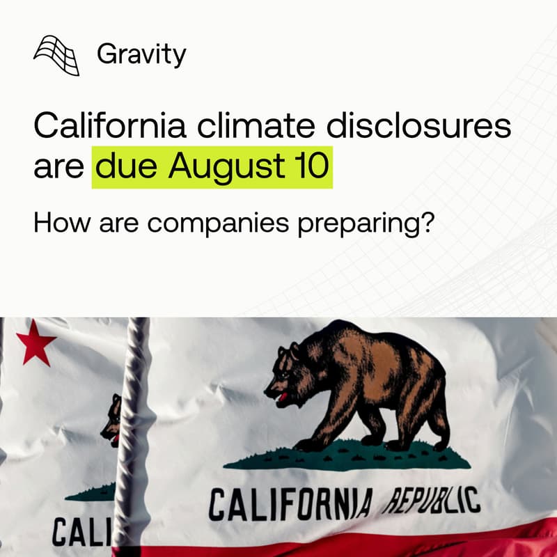 Cover Image for [Webinar] California Climate Disclosures Are Due August 10th: How Are Companies Preparing?