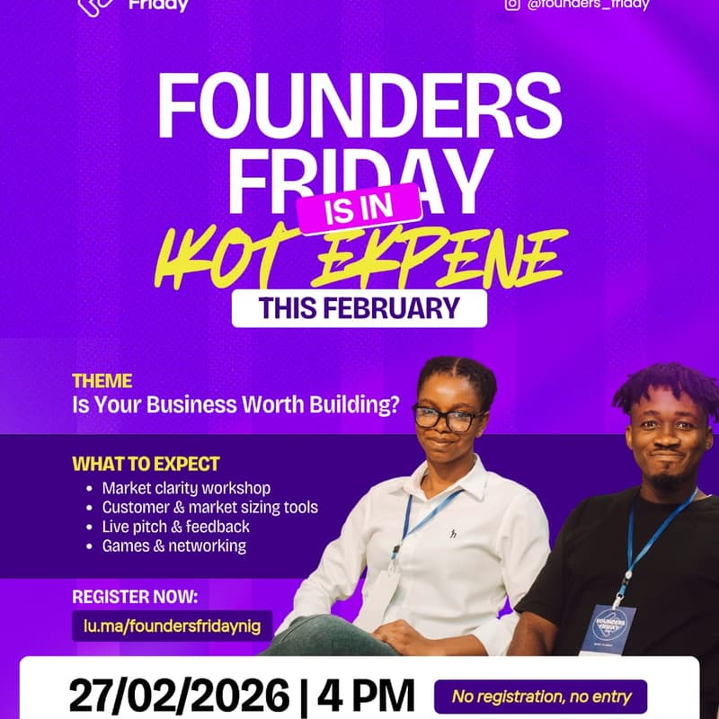 Cover Image for Founders Friday Uyo
