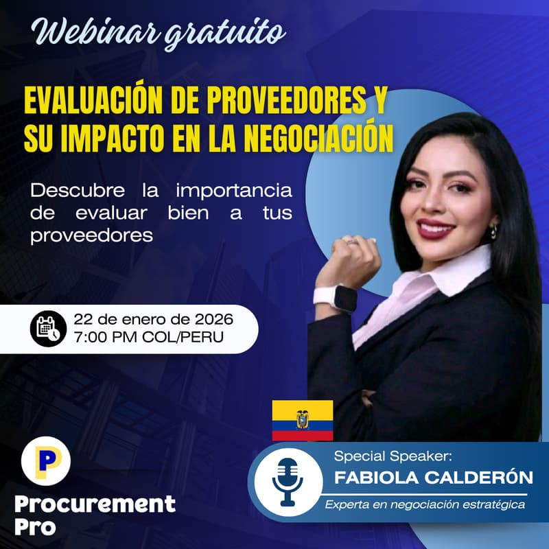 Cover Image for Evaluación de proveedores y su impacto en la negociación