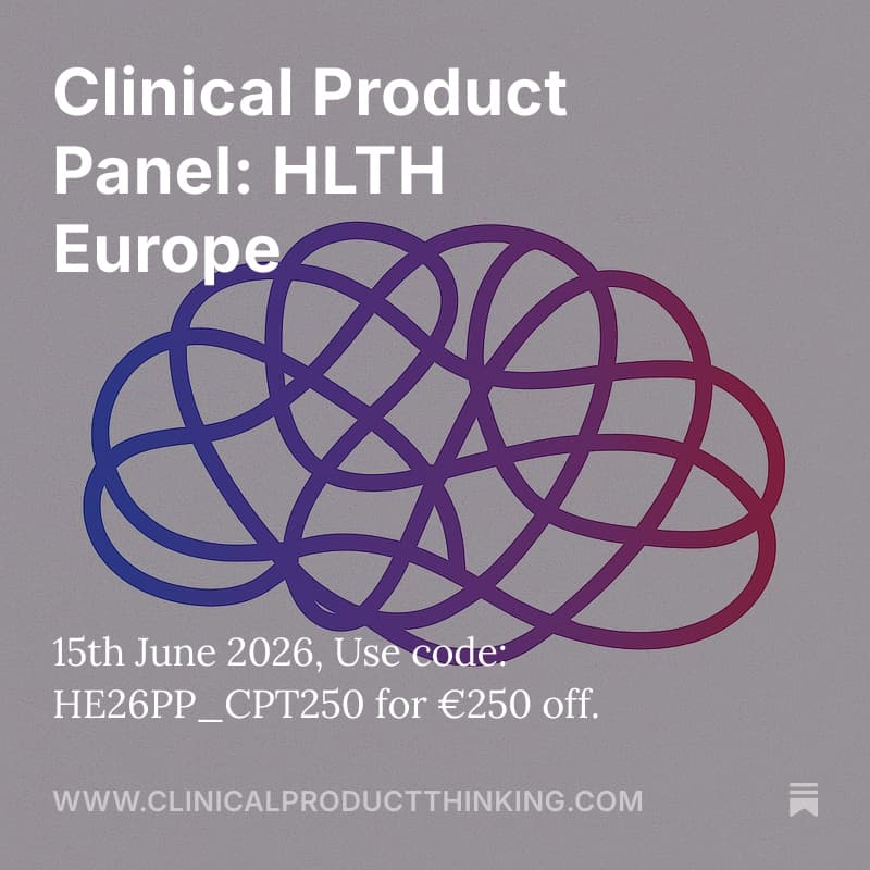 Cover Image for Clinical Product Panel - HLTH Europe