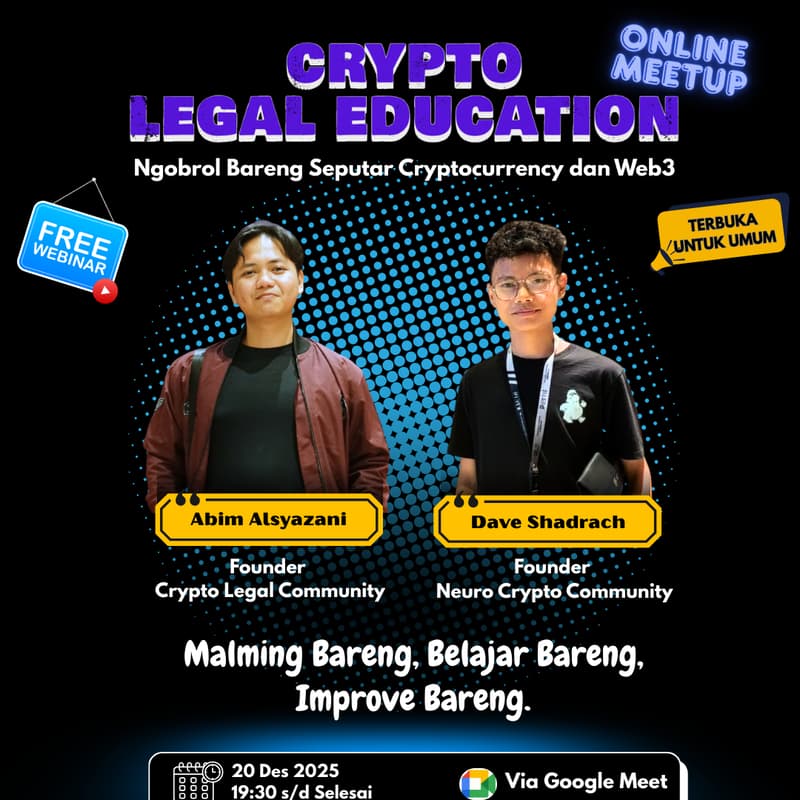 Cover Image for Crypto Legal Education Online Meetup