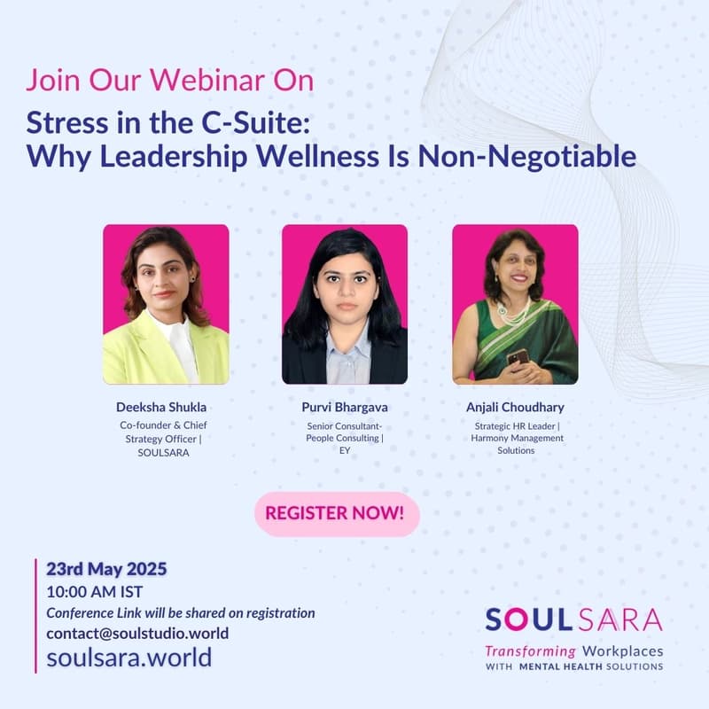 Cover Image for SOULSARA Webinar: Stress in the C-Suite: Why Leadership Wellness Is Non-Negotiable