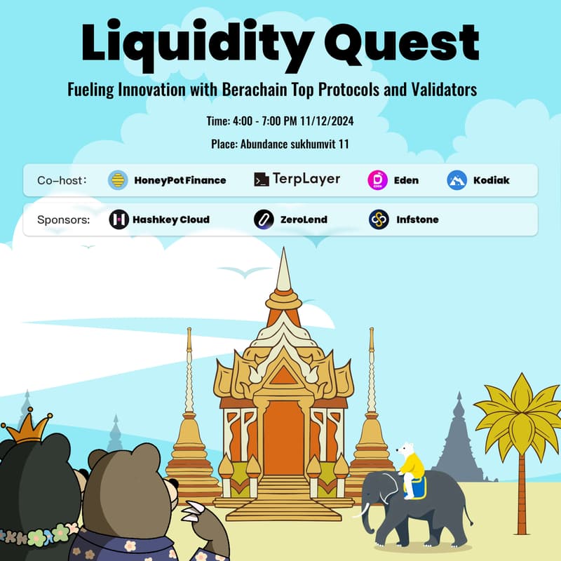 Cover Image for Liquidity Quest – Inflate the innovation with top Berachain protocols and validators
