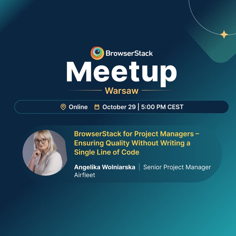 Cover Image for BrowserStack QA Virtual Meetup - Warsaw