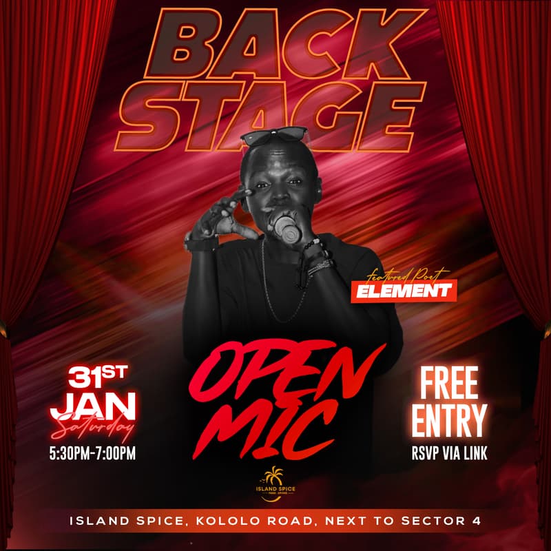 Cover Image for BACKSTAGE, Open mic