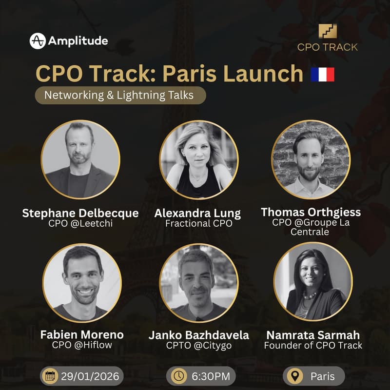 Cover Image for CPO Track launch in Paris 🇫🇷: Networking & Lightning Talks (AI, Transformation, Strategy)